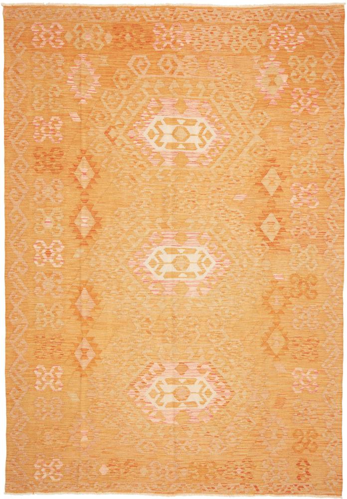 Afghan rug Kilim Afghan 9'8"x6'7" 9'8"x6'7", Persian Rug Woven by hand