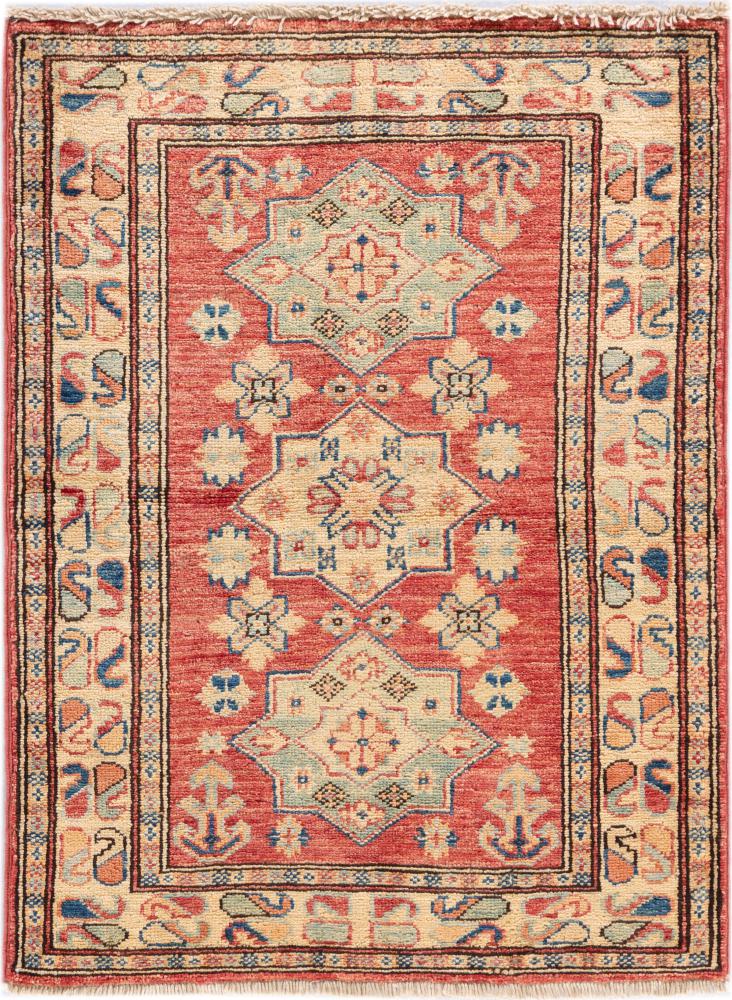 Afghansk tæppe Super Kazak 85x63 85x63, Persisk tæppe Knyttet i hånden