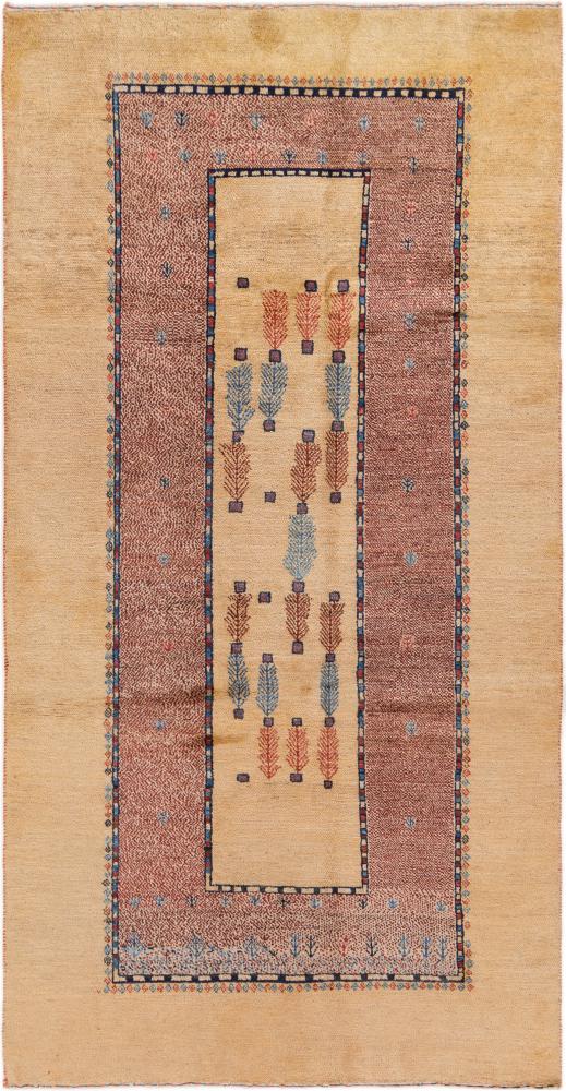 Persisk tæppe Persisk Gabbeh Loribaft Z 209x106 209x106, Persisk tæppe Knyttet i hånden