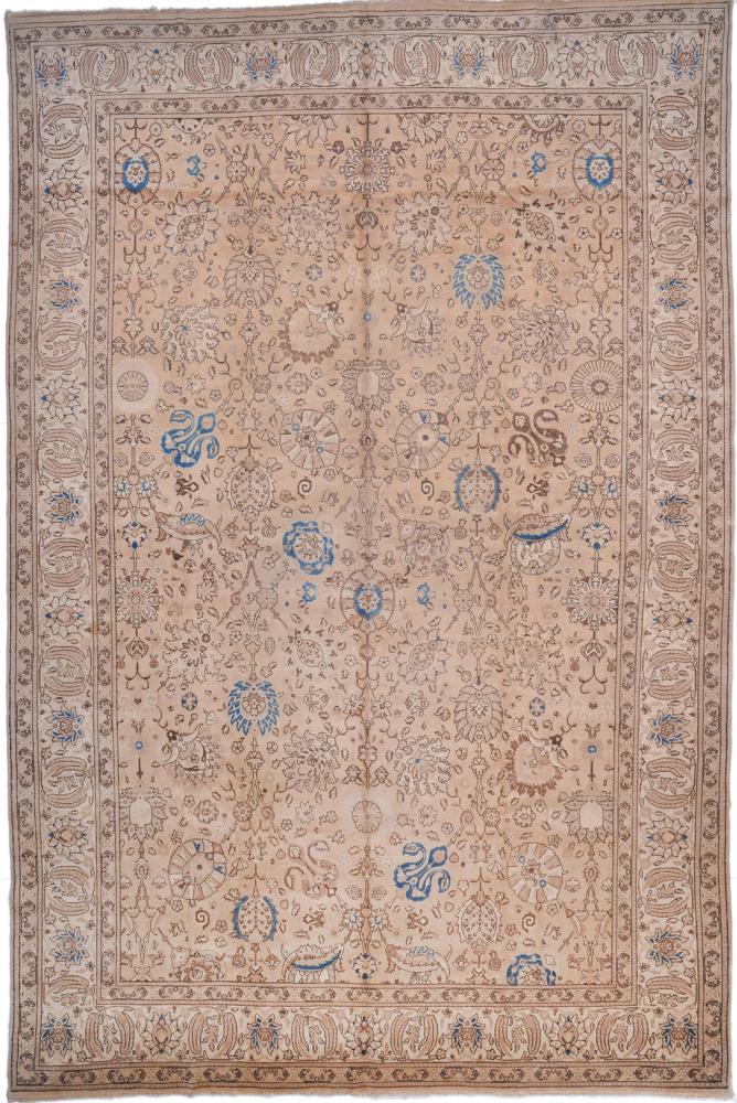 Persian Rug Tabriz Antique 16'8"x11'3" 16'8"x11'3", Persian Rug Knotted by hand