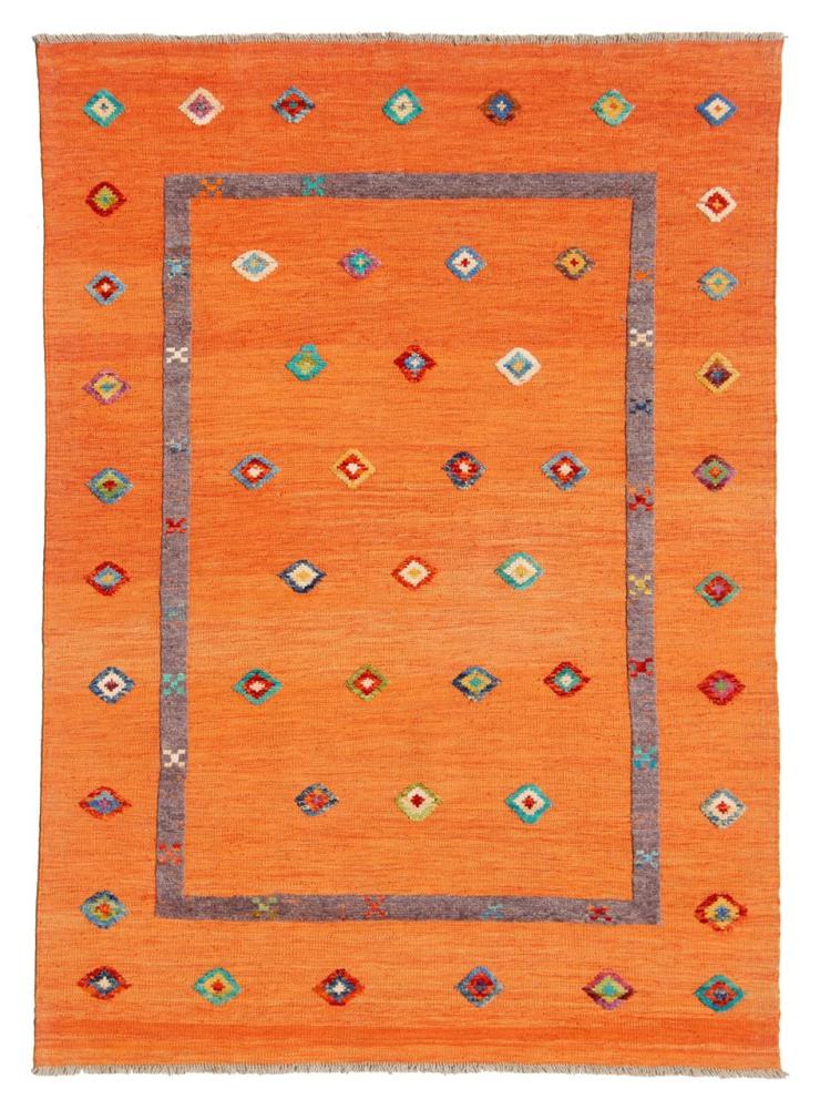 Alfombra afgana Kilim Afghan Nimbaft Edition 201x152 201x152, Alfombra persa Tejido a mano