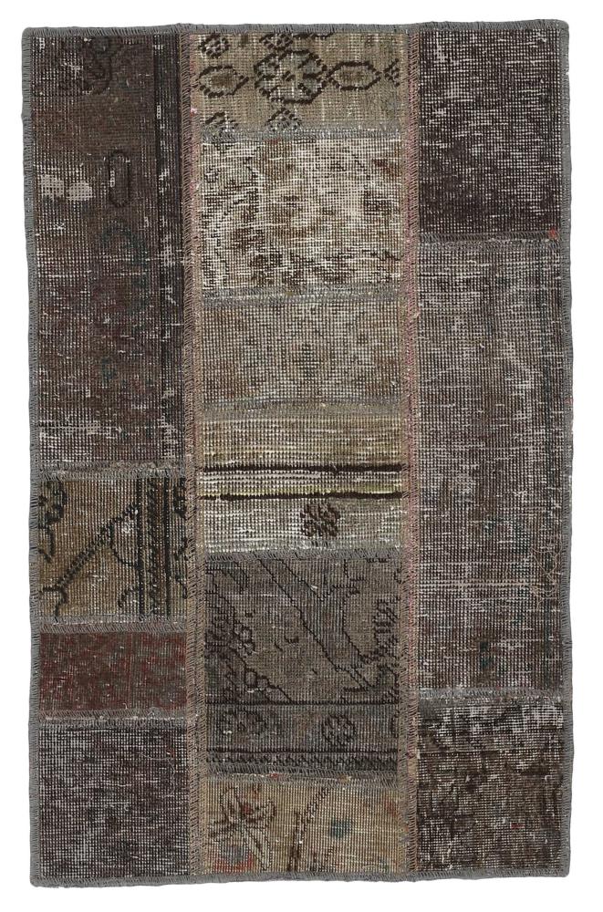 Perzisch tapijt Patchwork 89x59 89x59, Perzisch tapijt Handgeknoopte
