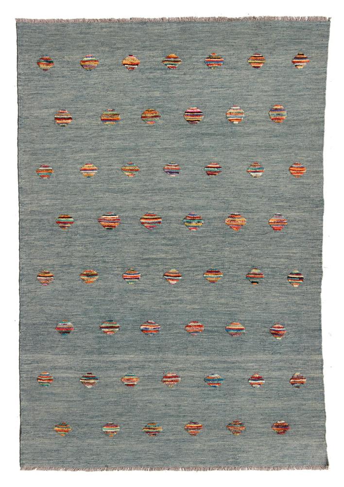 Alfombra afgana Kilim Afghan Nimbaft Edition 197x147 197x147, Alfombra persa Tejido a mano