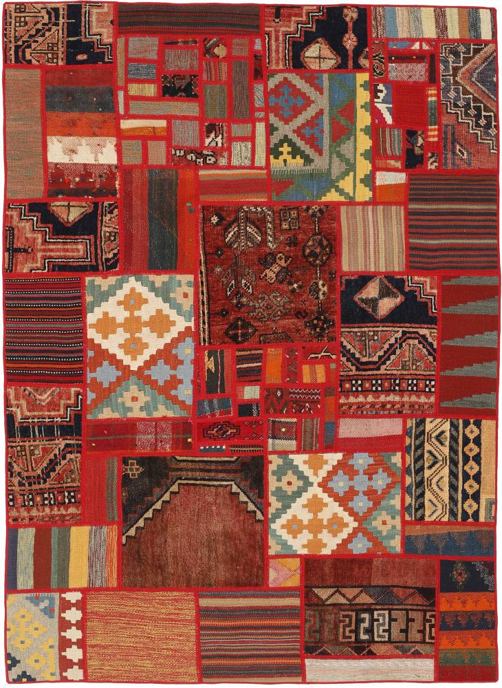 Tapete persa Kilim Patchwork 201x139 201x139, Tapete persa Tecido à mão