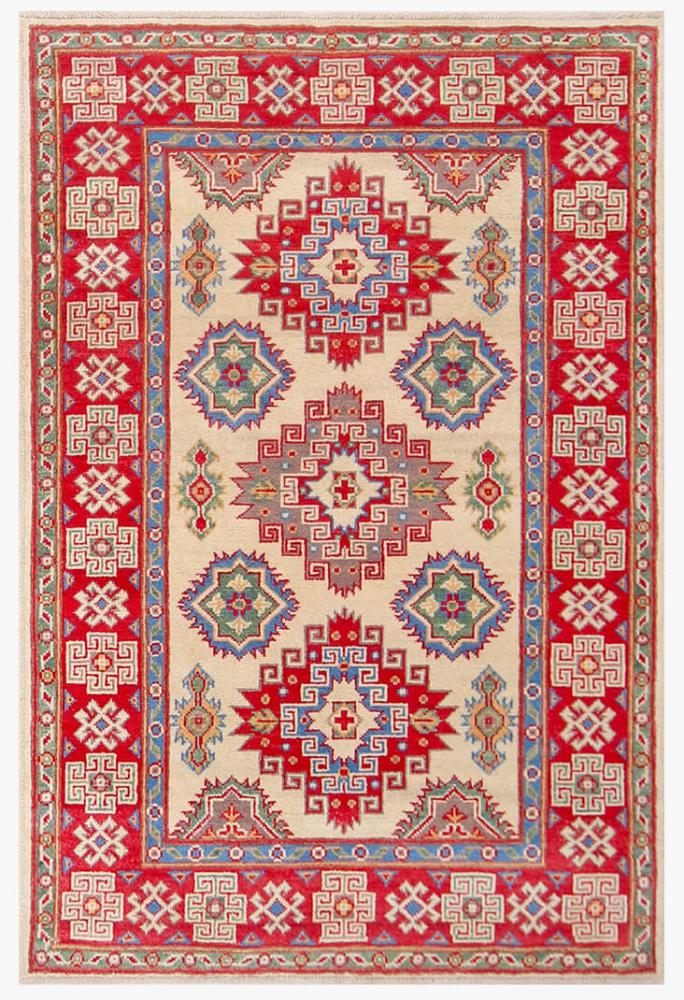 Tappeto Afgano Kazak Ghazni 148x100 148x100, Tappeto persiano Annodato a mano