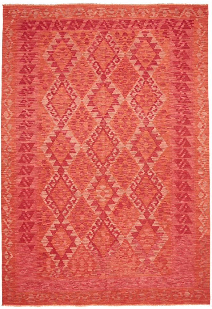 Afghan rug Kilim Afghan 9'7"x6'9" 9'7"x6'9", Persian Rug Woven by hand
