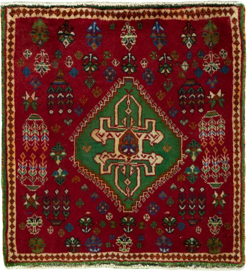 Tappeto persiano Shiraz 62x59 62x59, Tappeto persiano Annodato a mano