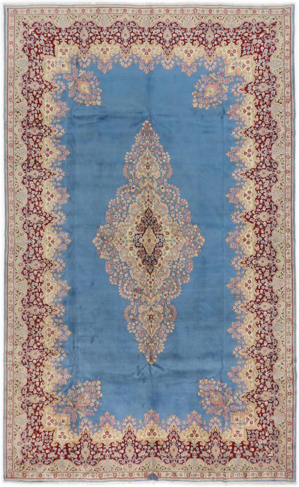 Persian Rug Kerman Semi Antique 15'11"x9'10" 15'11"x9'10", Persian Rug Knotted by hand