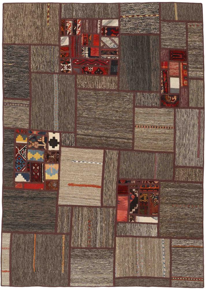 Tapete persa Kilim Patchwork 201x139 201x139, Tapete persa Tecido à mão