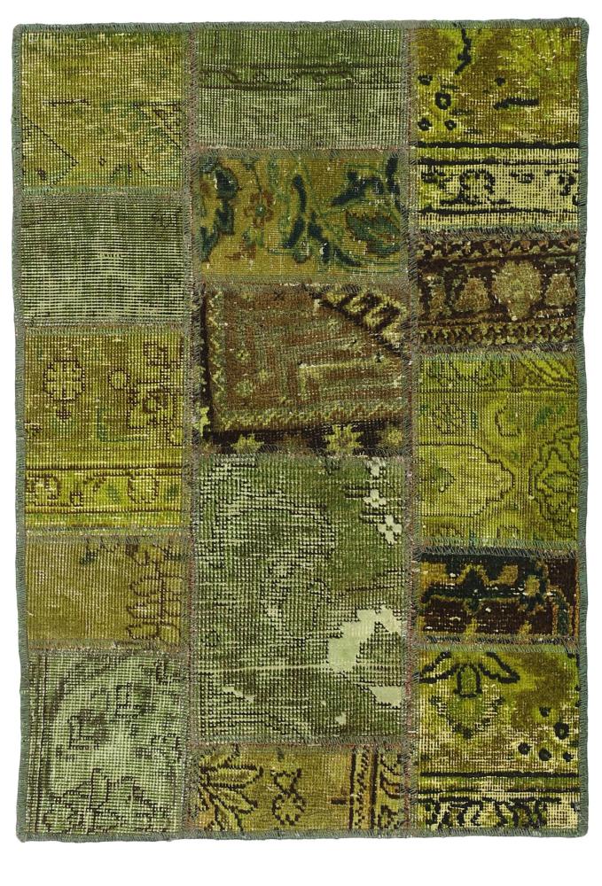 Perzisch tapijt Patchwork 91x61 91x61, Perzisch tapijt Handgeknoopte