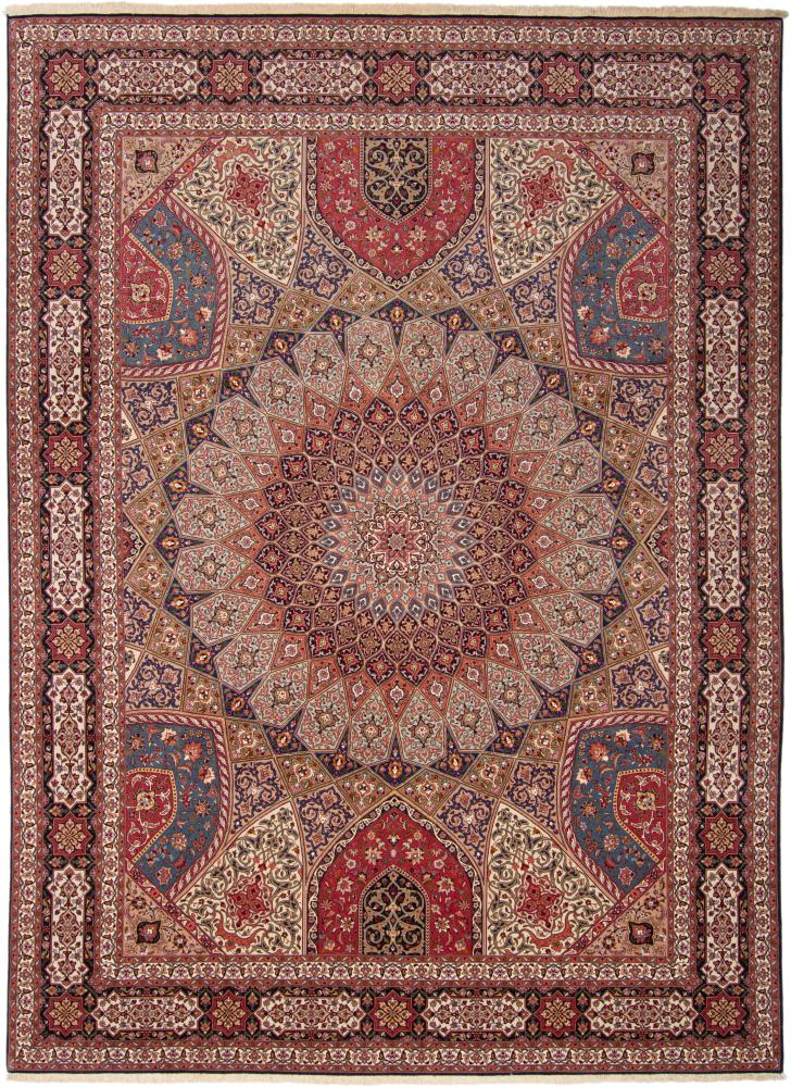 Tapete persa Tabriz 50Raj 407x301 407x301, Tapete persa Atado à mão