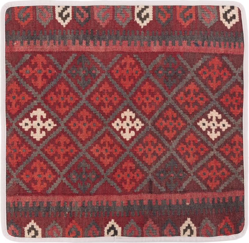 Afghan rug Kilim Afghan Cushion Cover 50x50 50x50, Persian Rug Knotted by hand