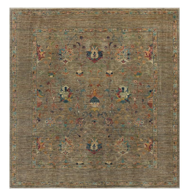 Tapis pakistanais Ziegler Farahan 164x151 164x151, Tapis persan Noué à la main