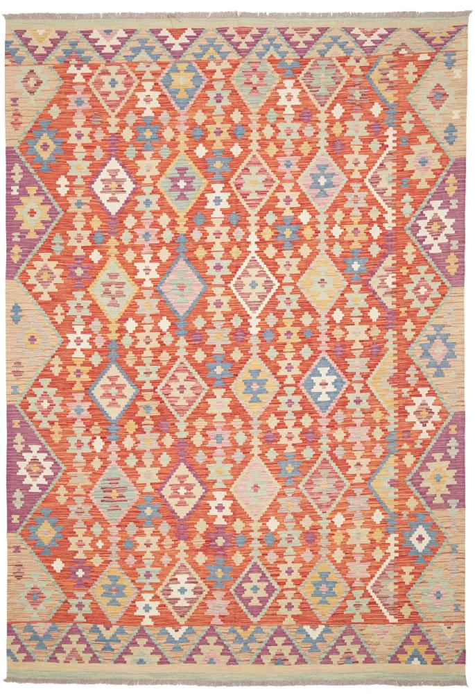 Afghanischer Teppich Kelim Afghan 295x200 295x200, Perserteppich Handgewebt