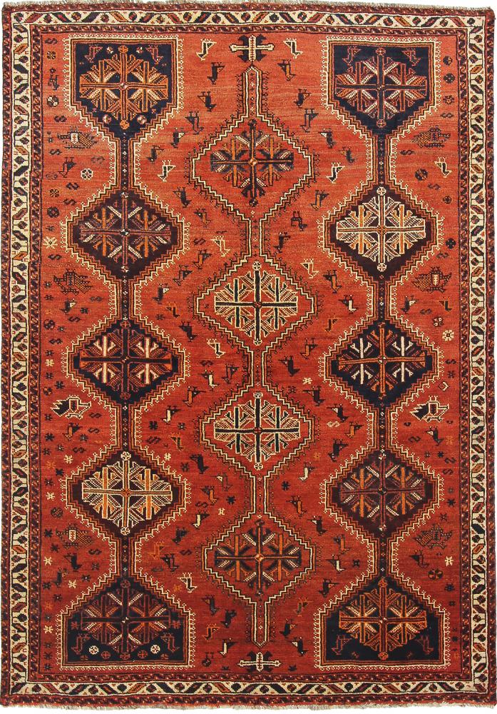 Persisk tæppe Ghashghai 239x167 239x167, Persisk tæppe Knyttet i hånden