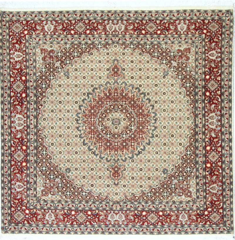 Tapete persa Moud 200x196 200x196, Tapete persa Atado à mão