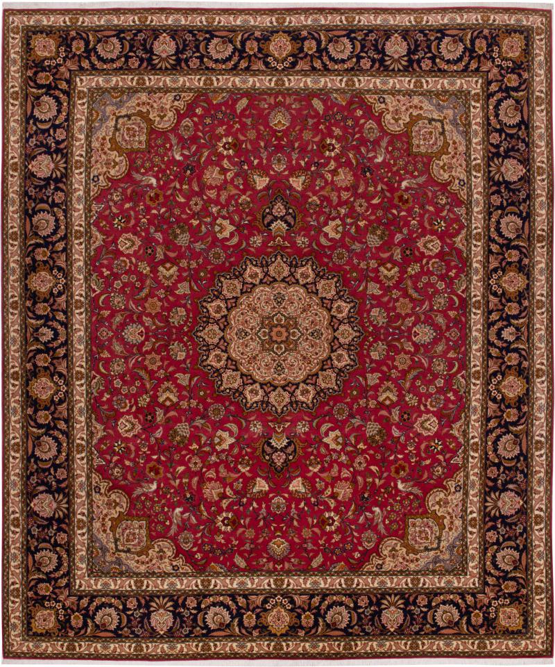 Tapis persan Tabriz 50Raj 296x250 296x250, Tapis persan Noué à la main