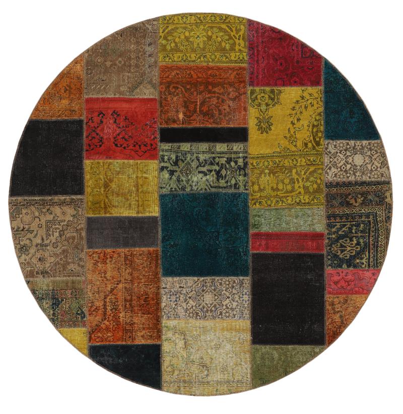 Περσικό χαλί Patchwork 251x249 251x249, Περσικό χαλί Οι κόμποι έγιναν με το χέρι