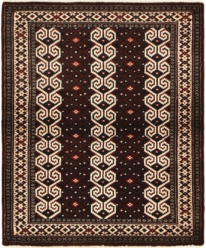 Persian Rug Turkaman 122x99 122x99, Persian Rug Knotted by hand