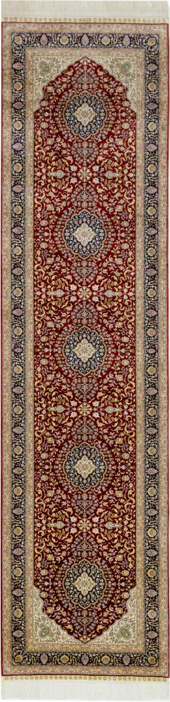 Alfombra china Hereke de Seda 309x79 309x79, Alfombra persa Anudado a mano