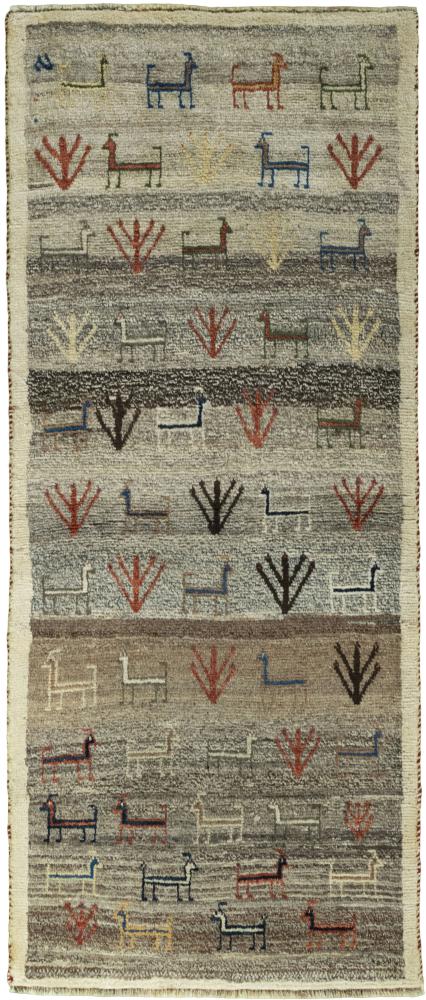Persian Rug Persian Gabbeh Ghashghai 6'1"x2'6" 6'1"x2'6", Persian Rug Knotted by hand