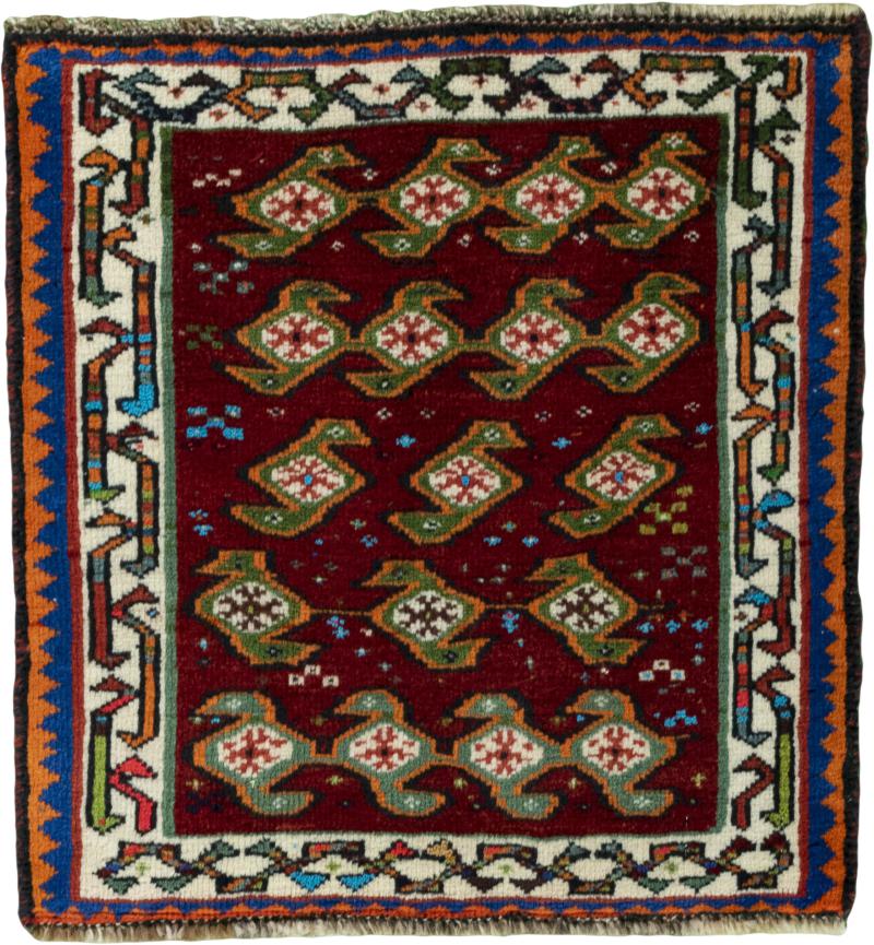 Tappeto persiano Shiraz 2'0"x1'11" 2'0"x1'11", Tappeto persiano Annodato a mano