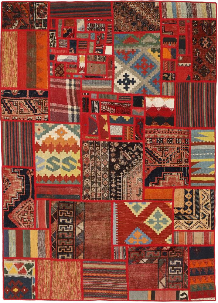 Tapete persa Kilim Patchwork 201x141 201x141, Tapete persa Tecido à mão