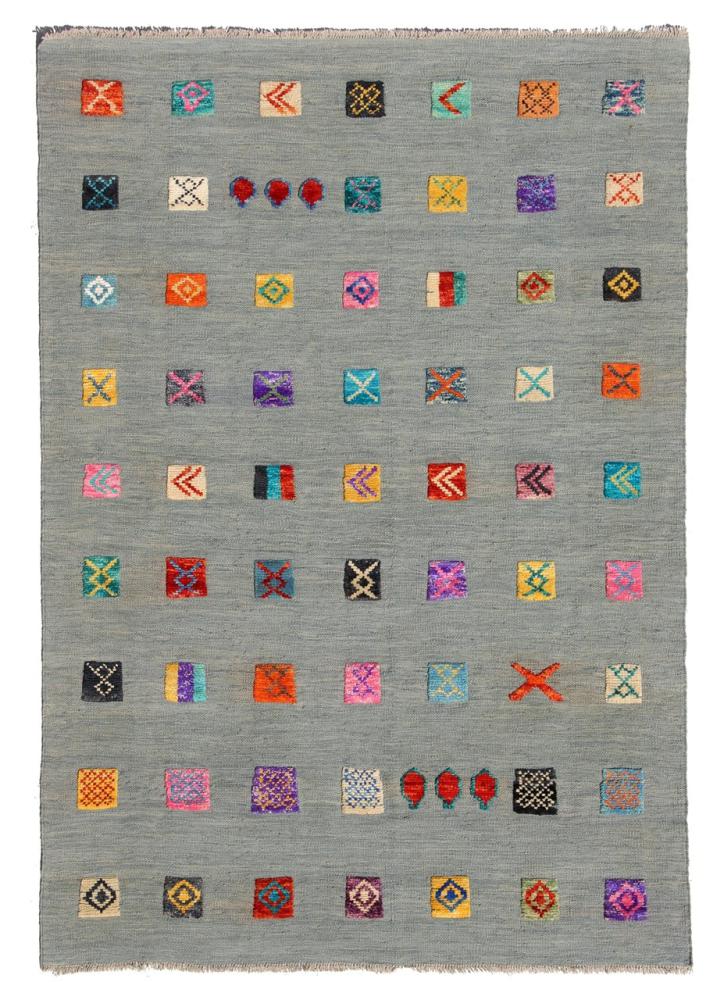 Alfombra afgana Kilim Afghan Nimbaft Edition 197x148 197x148, Alfombra persa Tejido a mano