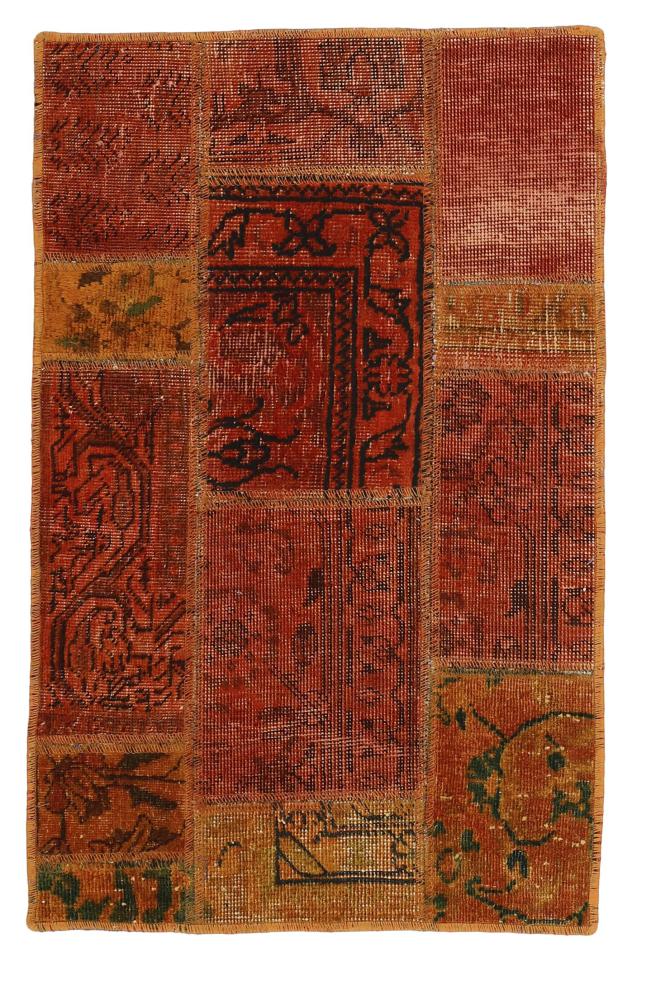 Tapete persa Patchwork 91x59 91x59, Tapete persa Atado à mão