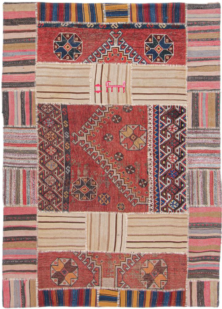 Tapete persa Kilim Patchwork 186x129 186x129, Tapete persa Tecido à mão