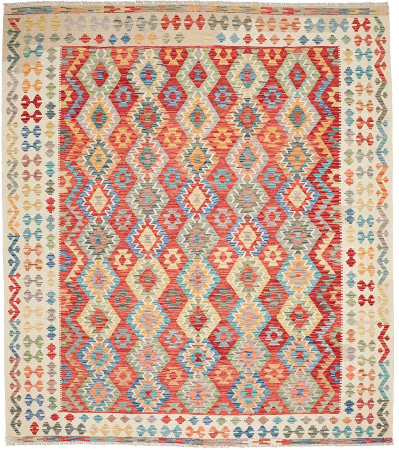 Covor afgan Kelim Afghan 289x256 289x256, Covor persan Țesut manual