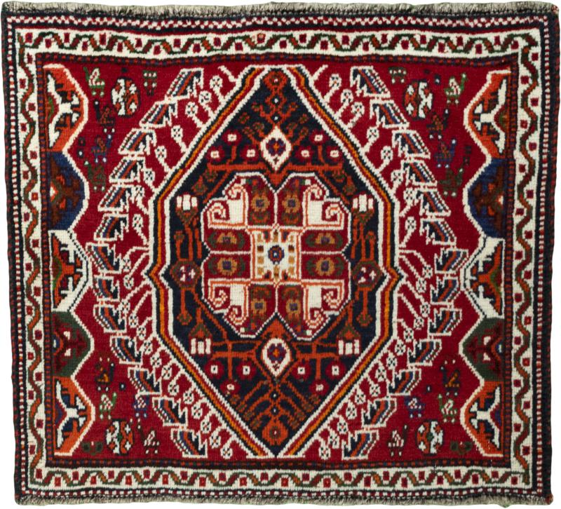 Tapete persa Shiraz 56x65 56x65, Tapete persa Atado à mão