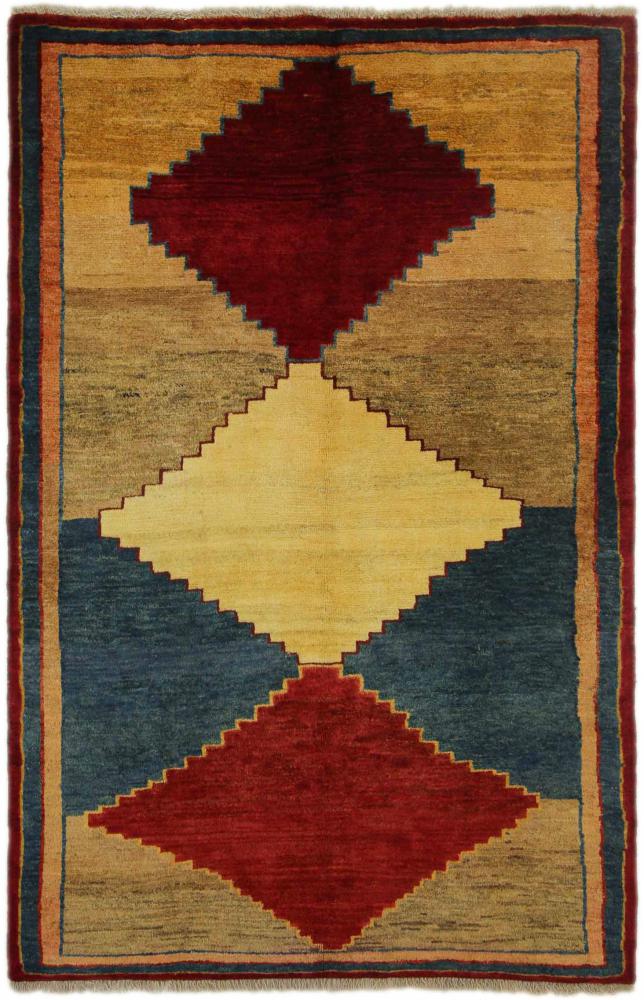 Persisk tæppe Shiraz 195x130 195x130, Persisk tæppe Knyttet i hånden