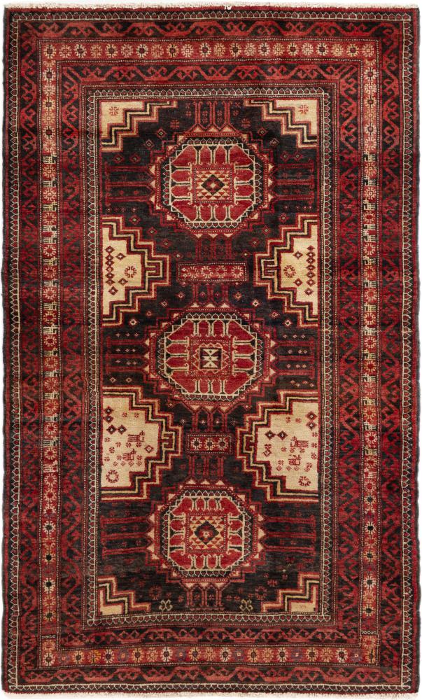 Tapis persan Baloutche 188x113 188x113, Tapis persan Noué à la main
