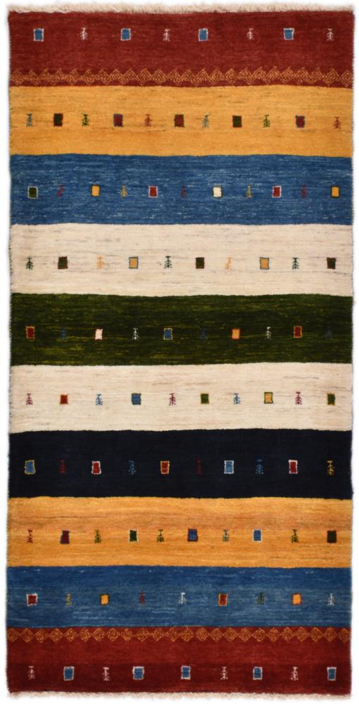 Tapis persan Persan Gabbeh Loribaft 199x101 199x101, Tapis persan Noué à la main