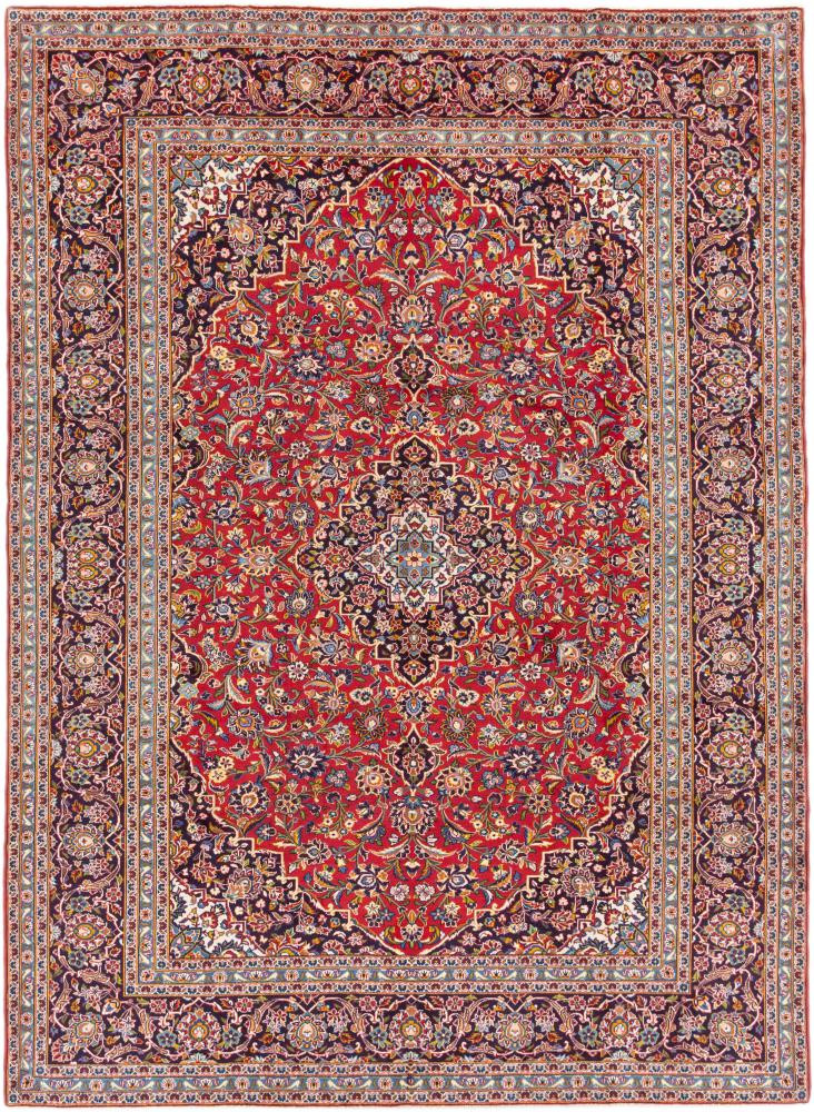 Tapis persan Kashan 369x269 369x269, Tapis persan Noué à la main