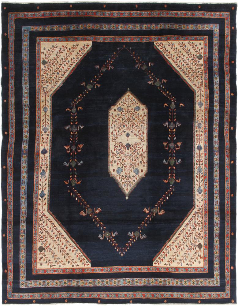 Persian Rug Persian Gabbeh Kashkuli 9'2"x7'5" 9'2"x7'5", Persian Rug Knotted by hand