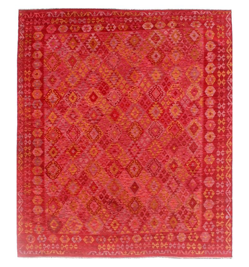 Afghaans tapijt Kilim Afghan 386x315 386x315, Perzisch tapijt Handgeweven