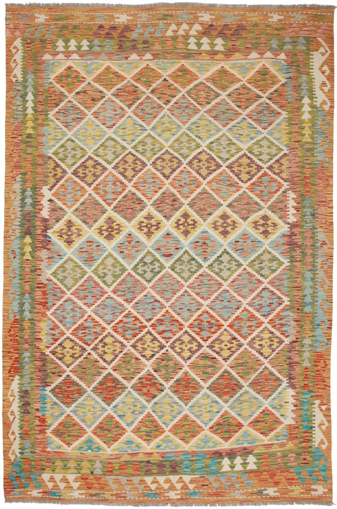 Tapete afegão Kilim Afegão 254x169 254x169, Tapete persa Tecido à mão