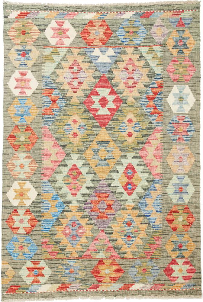 Tappeto Afgano Kilim  Afghan 4'10"x3'5" 4'10"x3'5", Tappeto persiano Tessuto a mano