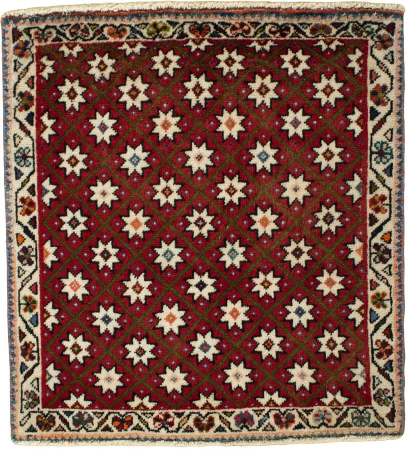 Persian Rug Shiraz 68x62 68x62, Persian Rug Knotted by hand