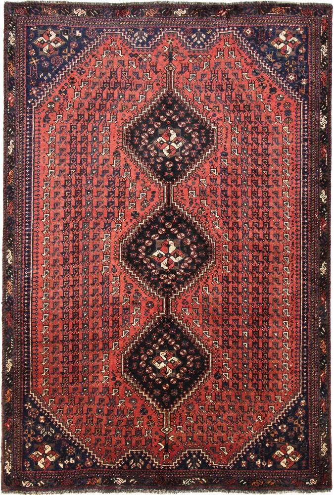 Persisk tæppe Ghashghai 253x171 253x171, Persisk tæppe Knyttet i hånden