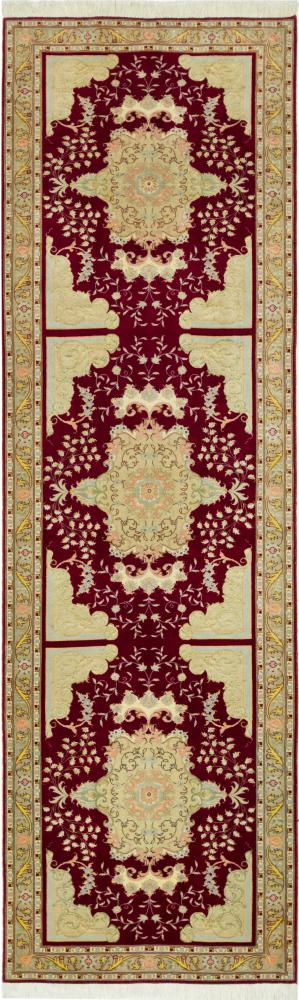 Tapete persa Tabriz 50Raj 9'1"x2'9" 9'1"x2'9", Tapete persa Atado à mão