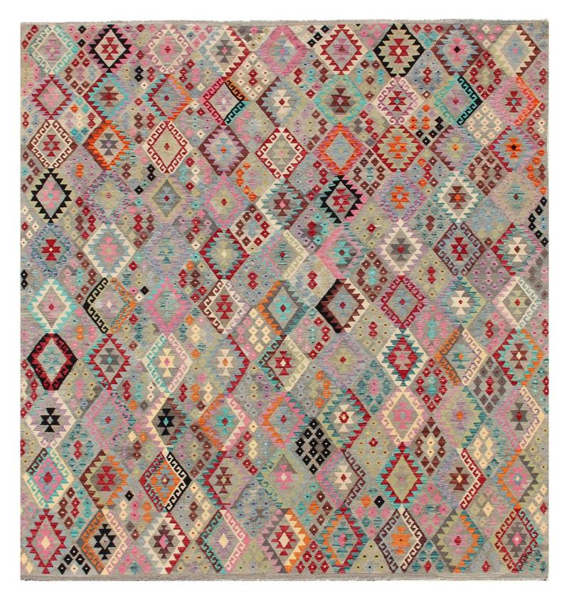 Tapis afghan Kilim Afghan 385x324 385x324, Tapis persan Tissé à la main
