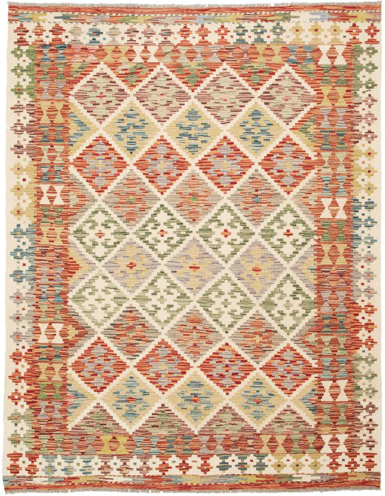 Tapis afghan Kilim Afghan 196x150 196x150, Tapis persan Tissé à la main