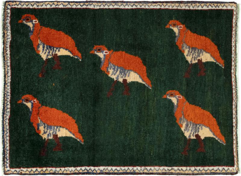 Perserteppich Perser Gabbeh Ghashghai 85x64 85x64, Perserteppich Handgeknüpft