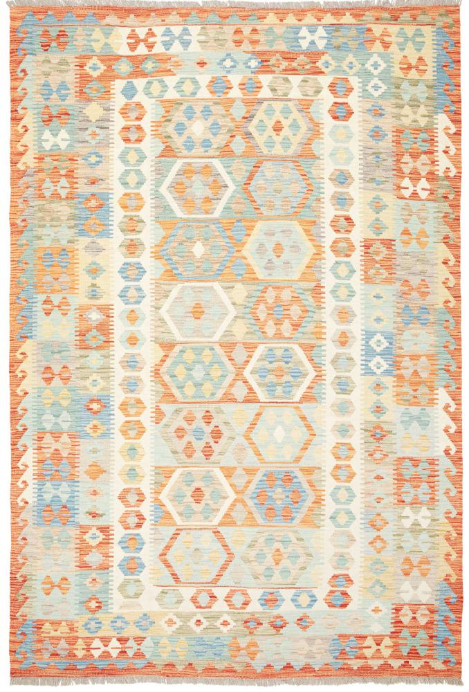Tapis afghan Kilim  Afghan 258x174 258x174, Tapis persan Tissé à la main