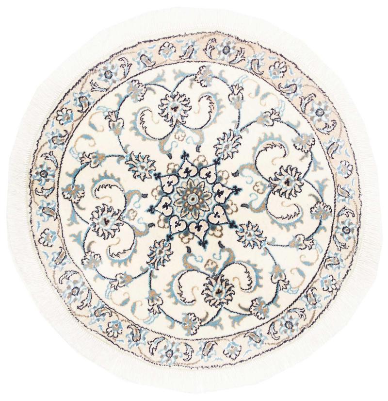 Alfombra persa Nain 99x99 99x99, Alfombra persa Anudado a mano