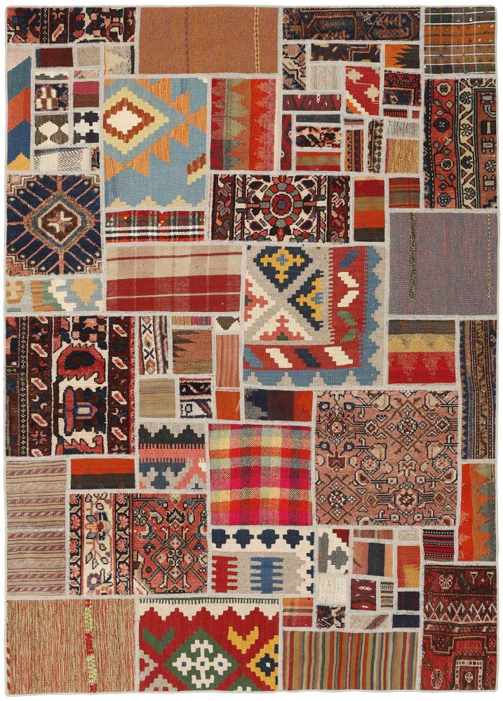 Tapete persa Kilim Patchwork 201x141 201x141, Tapete persa Tecido à mão