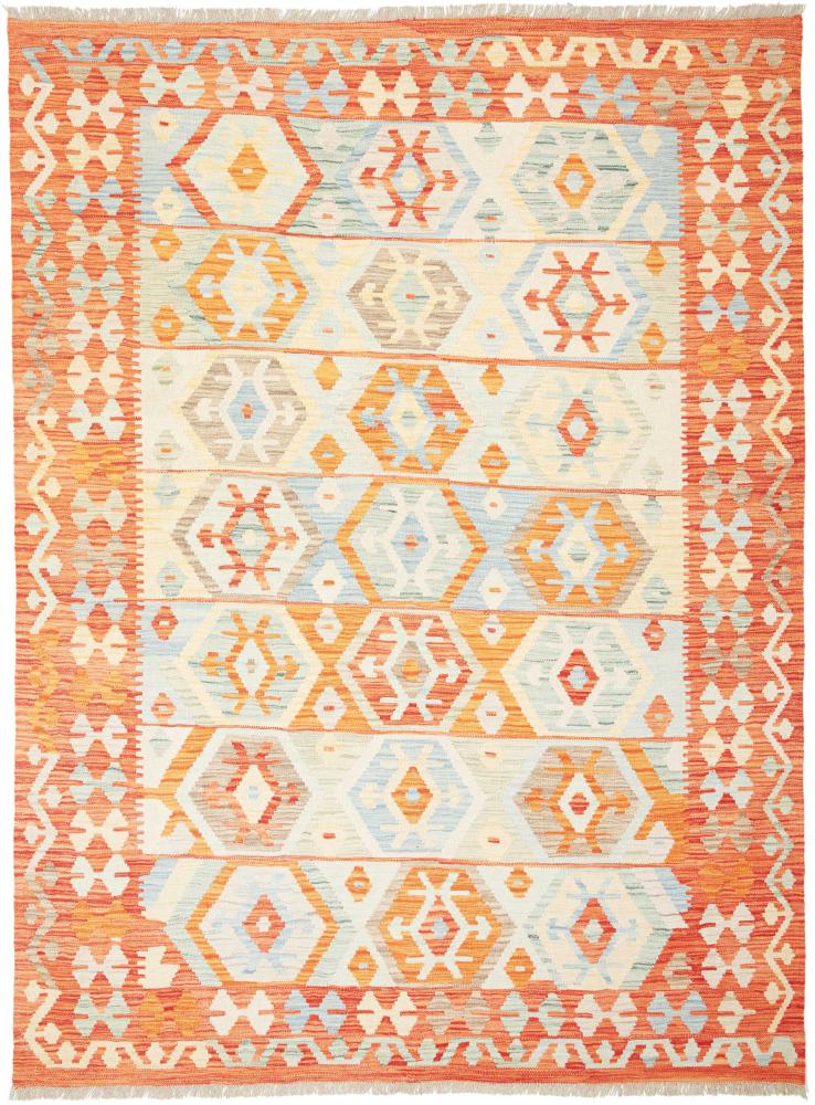 Tapis afghan Kilim  Afghan 234x174 234x174, Tapis persan Tissé à la main